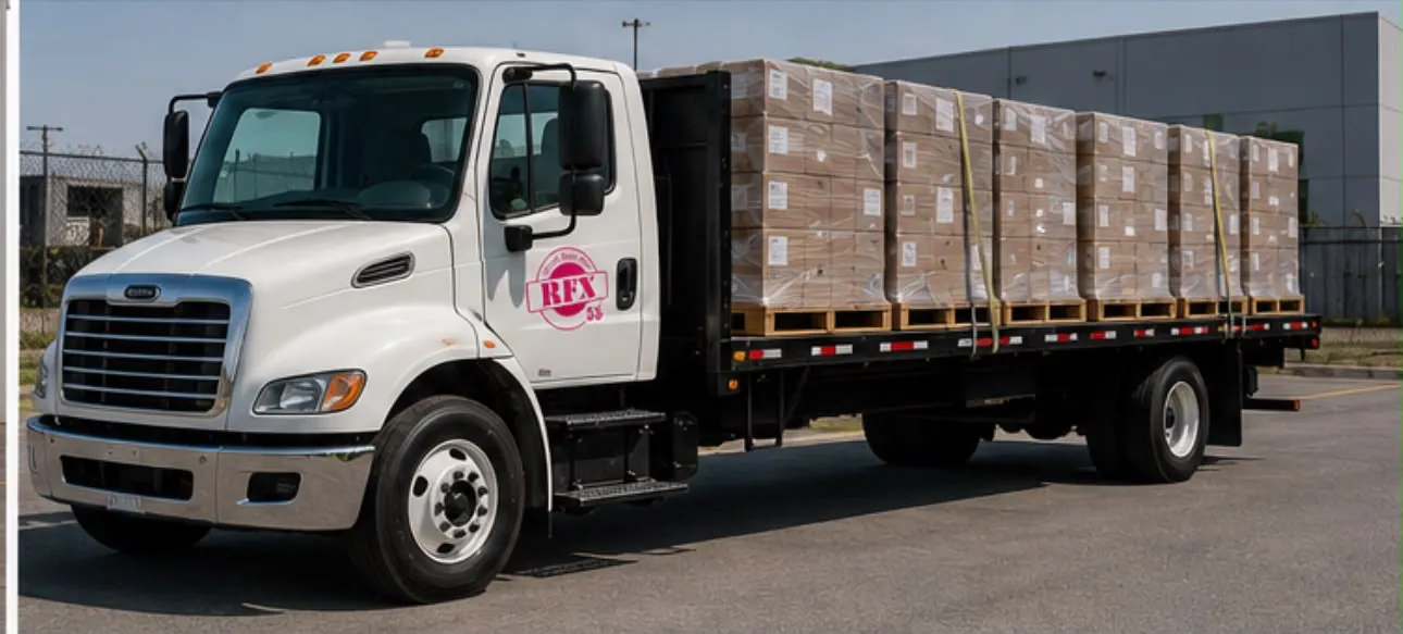 RFX55 freight truck with palletized cargo