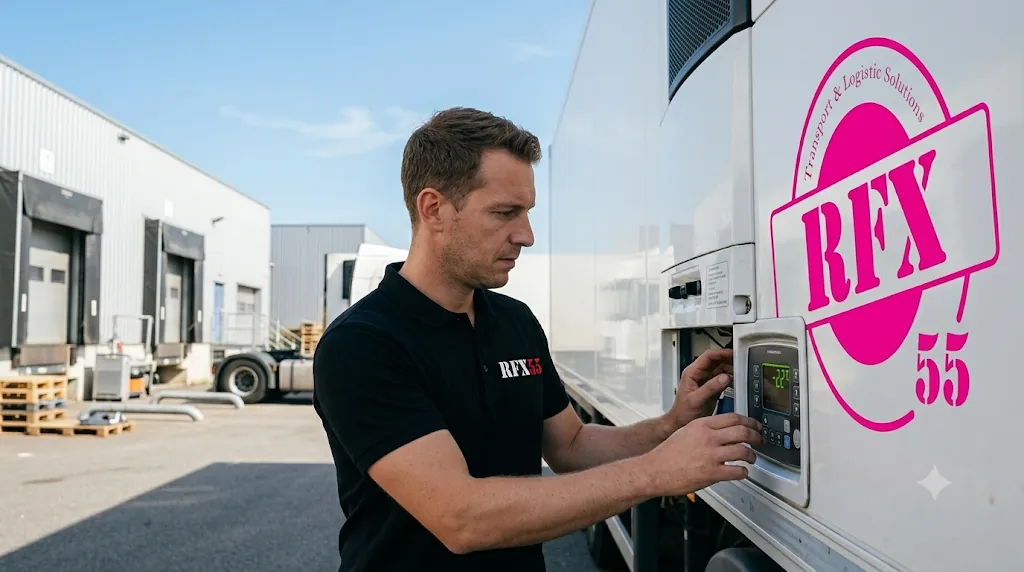 RFX55 specialist checking refrigerated equipment
