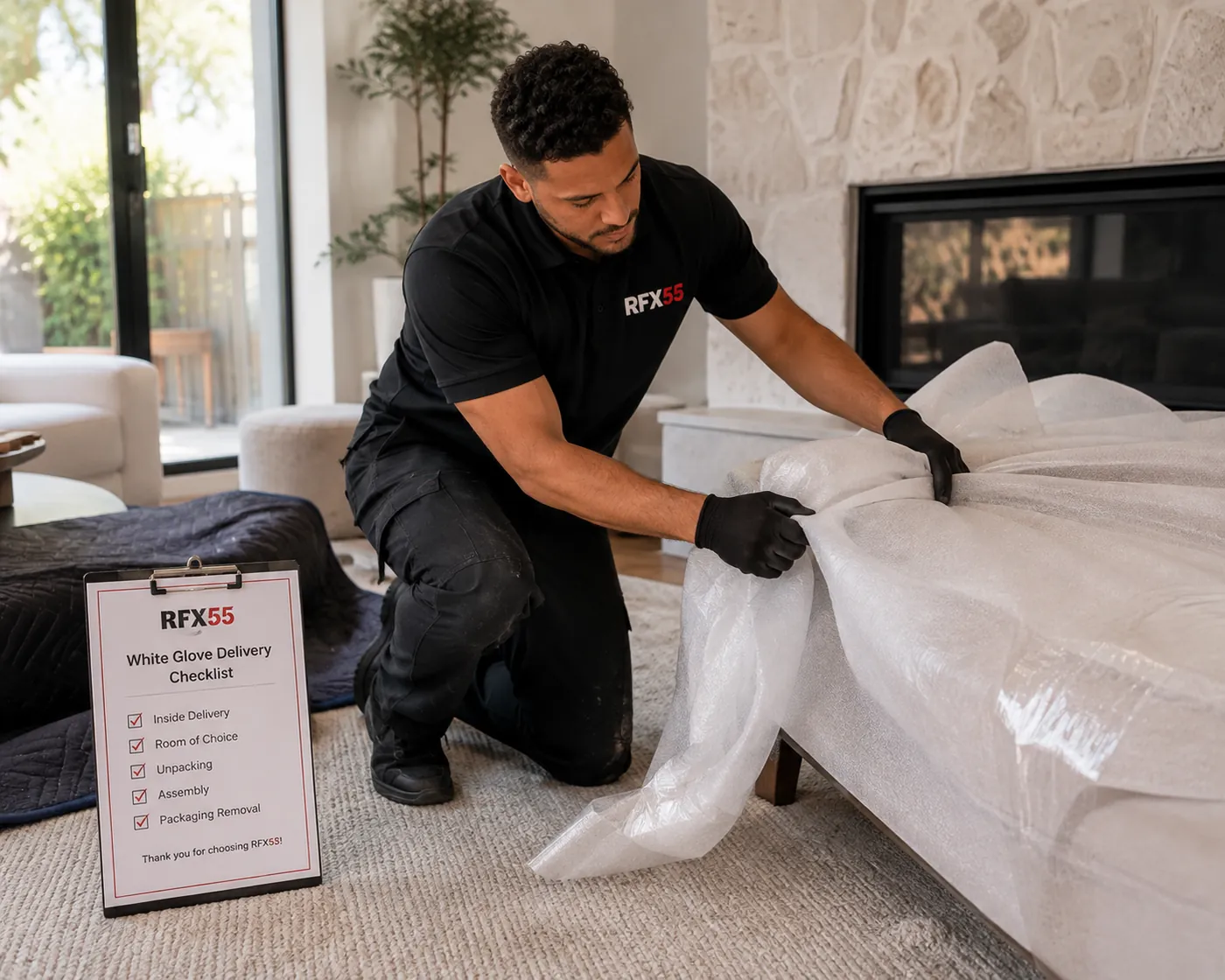 RFX55 specialist protecting furniture